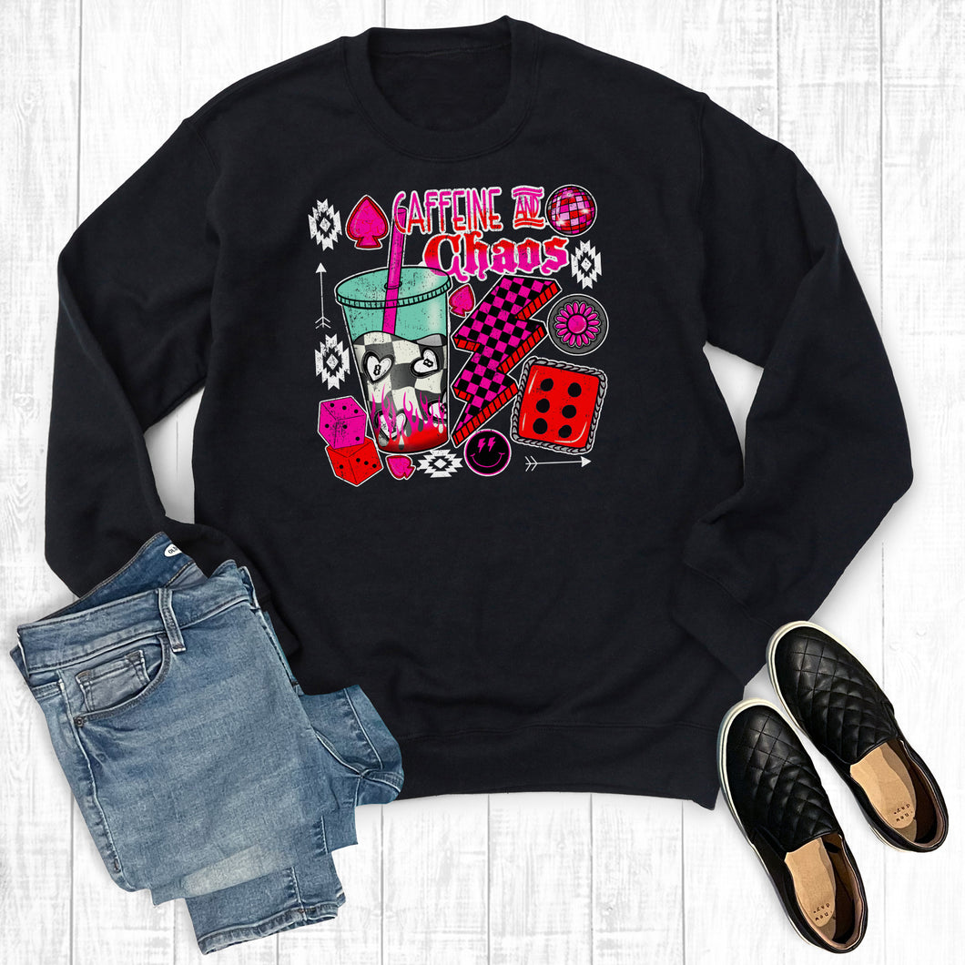 Mom Chaos And Coffee Sweatshirt