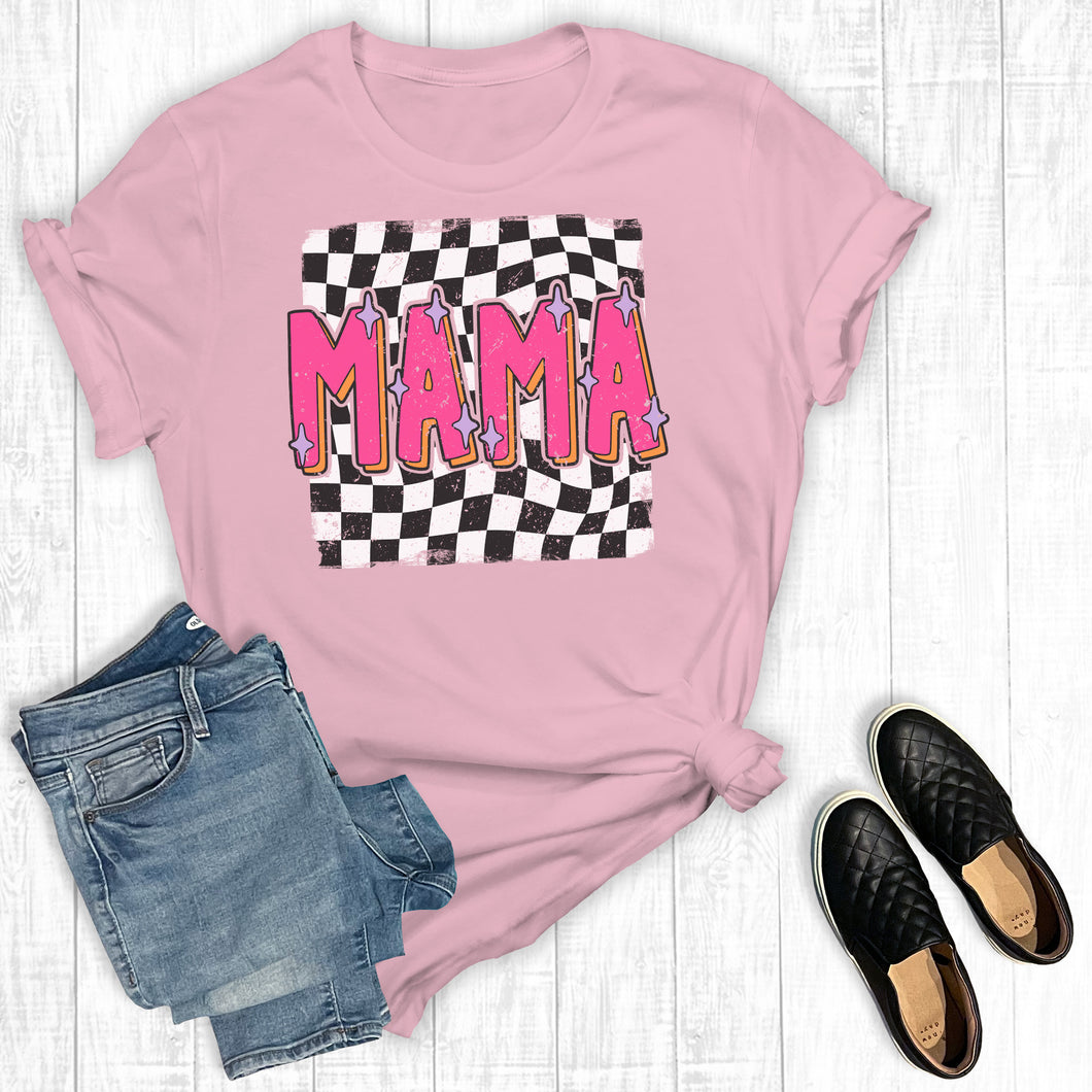 Mother's Day Retro Checkered Mama