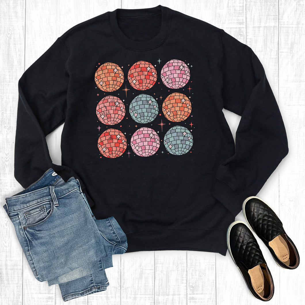 New Years 2024 Disco Balls Sweatshirt