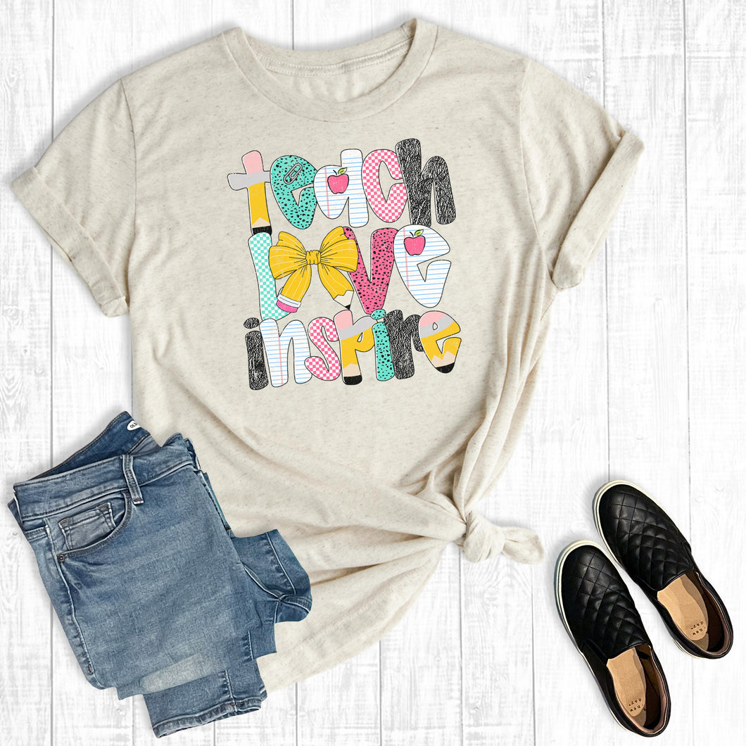 Preppy Coquette Teach Love Inspire