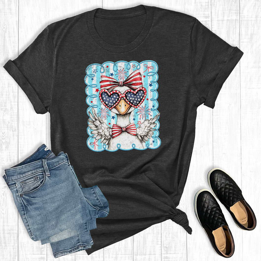 Retro 4th of July Patriotic Goose