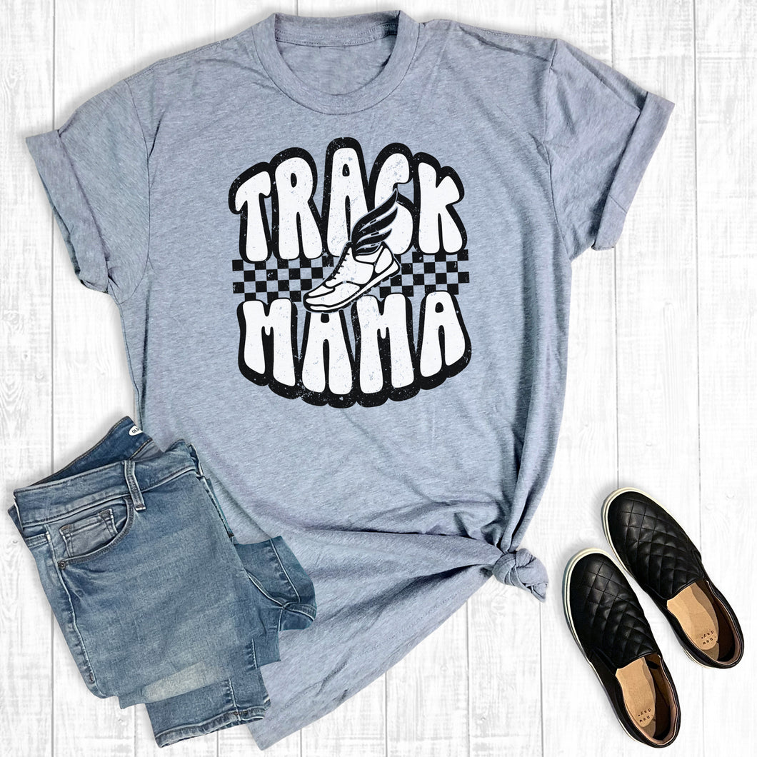 Retro Checkered Track Mama
