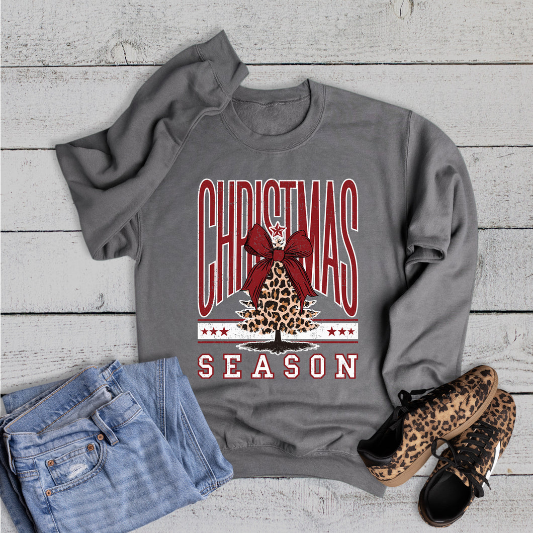 Retro Cheetah Christmas Season Sweatshirt