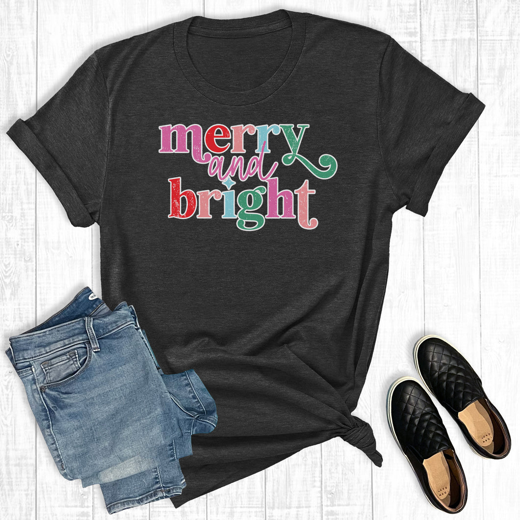 Retro Christmas Merry And Bright