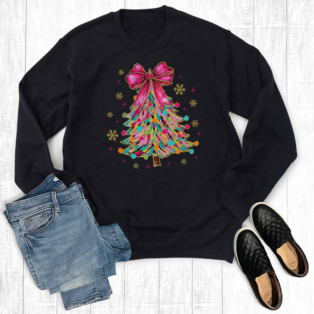 Retro Colorful Christmas Tree