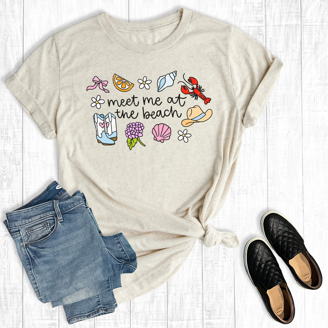 Retro Coquette Summer Meet Me at the Beach