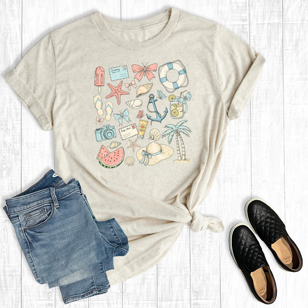 Retro Coquette Summertime Collage