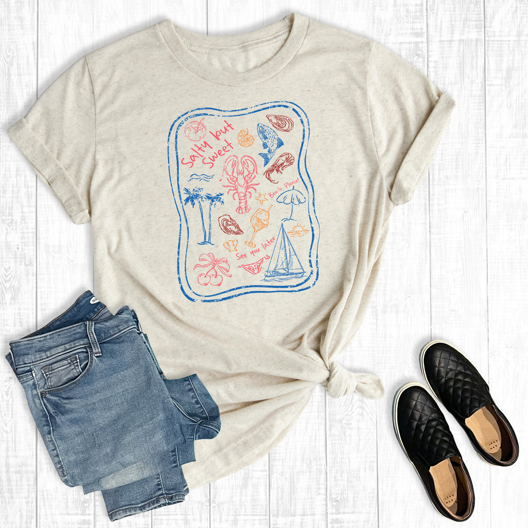 Retro Coastal Salty But Sweet