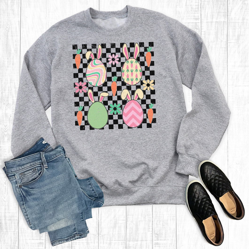 Retro Easter Eggs Sweatshirt