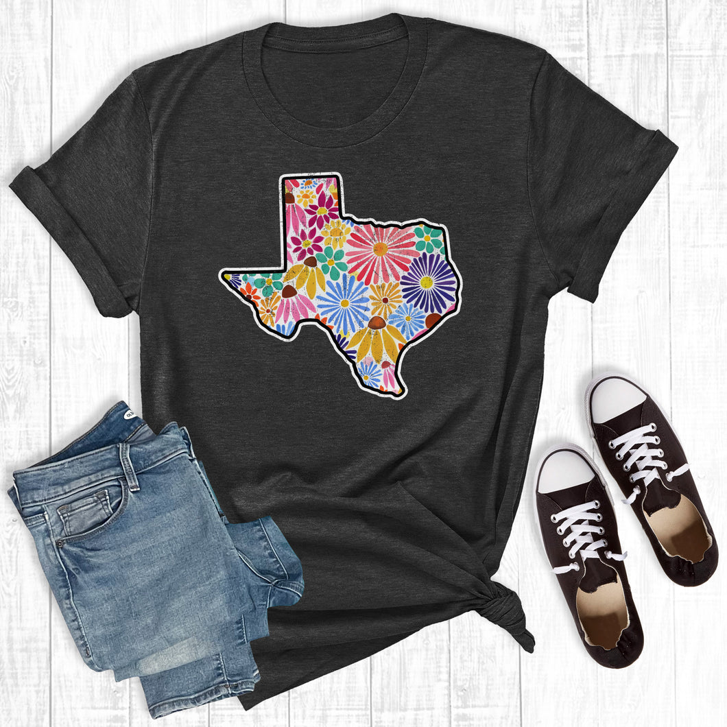 Retro Floral Texas