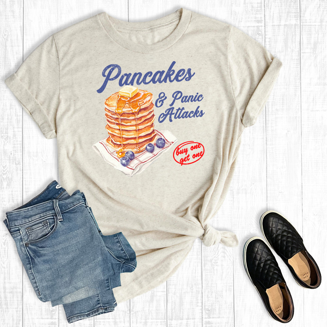 Retro Funny Pancakes And Panic Attacks