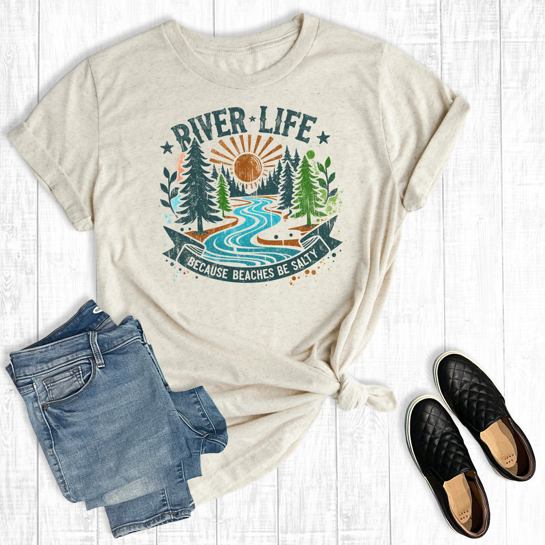 Retro Summer Forest River Live