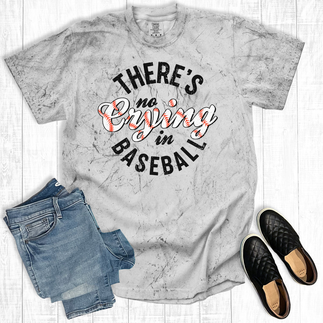 Retro There's No Crying In Baseball Comfort Colors
