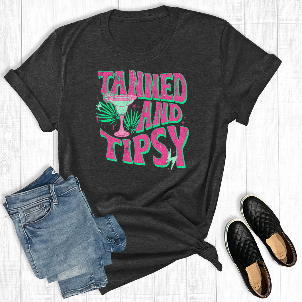 Summer Funny Tanned and Tipsy