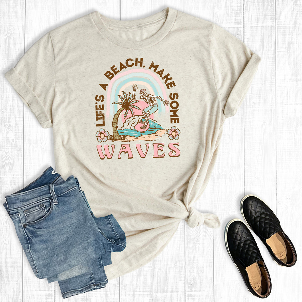 Summer Vacation Life's A Beach Make Some Waves
