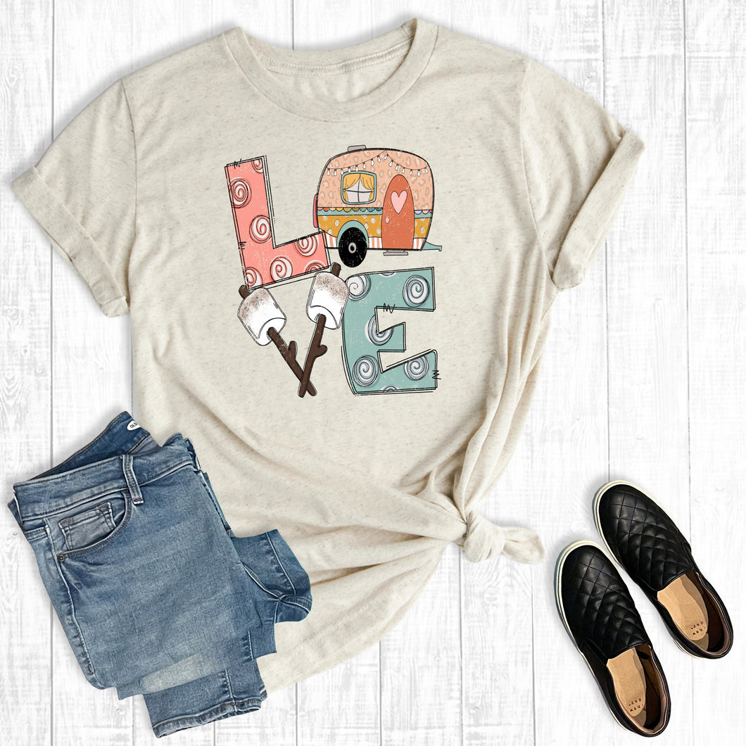 Summer Vacation Love Camping