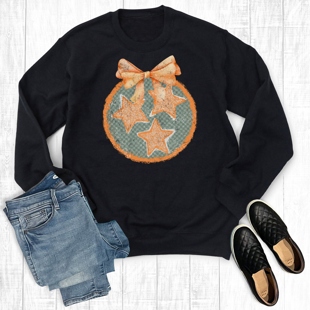 Tennessee Tri Star Coquette Bow Sweatshirt