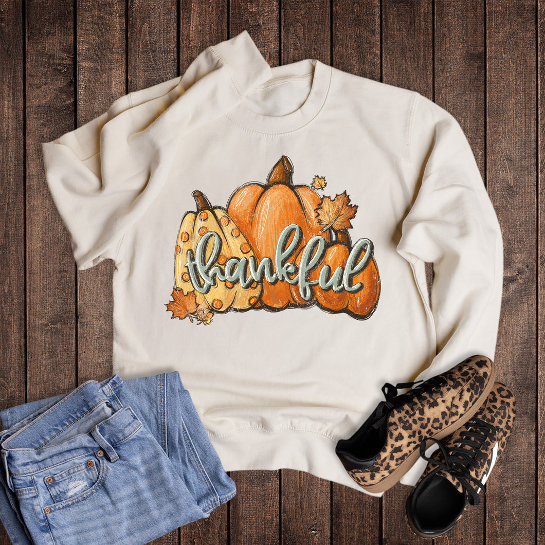 Thankful Pumpkins Orange Sweatshirt