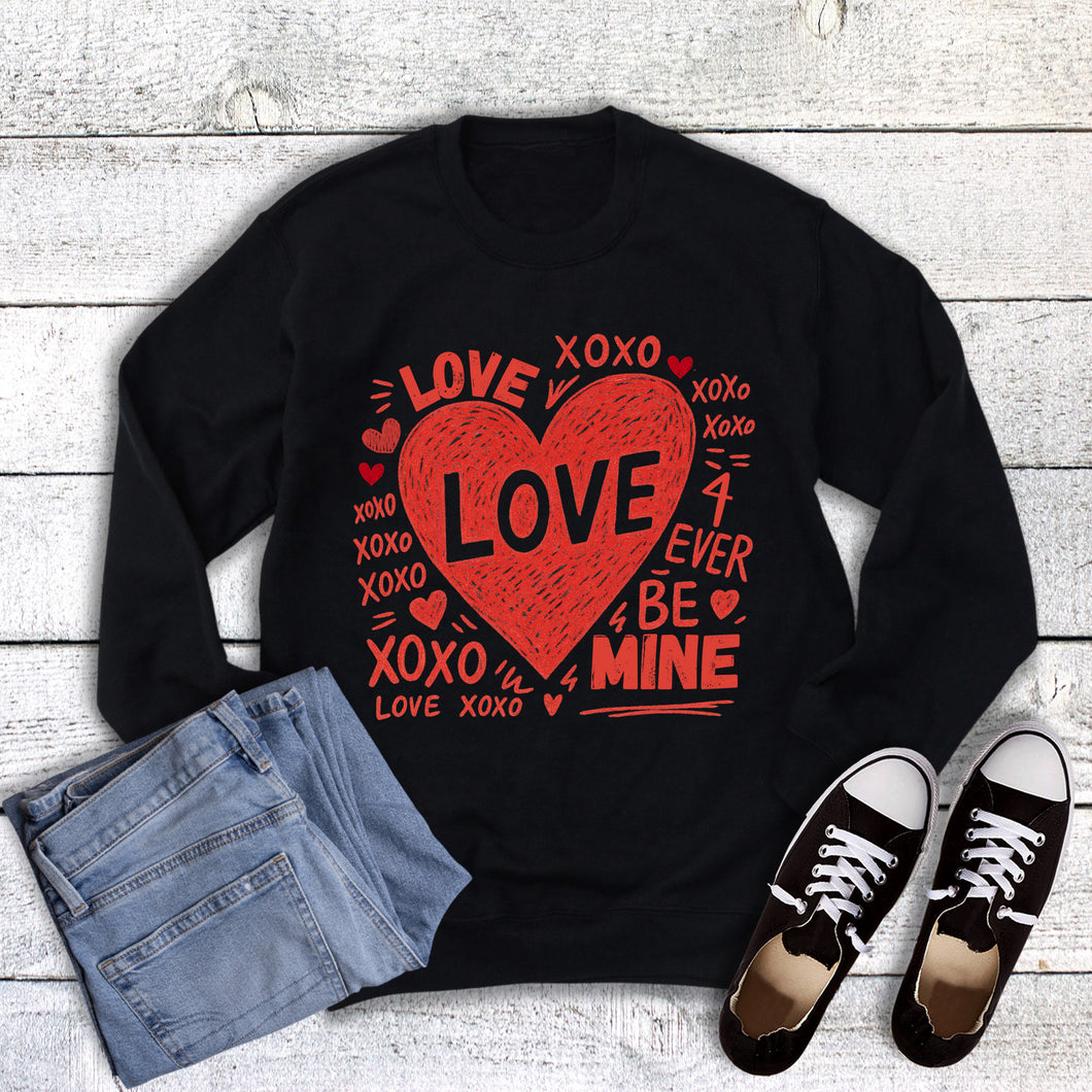 Valentine Love Collage Sweatshirt