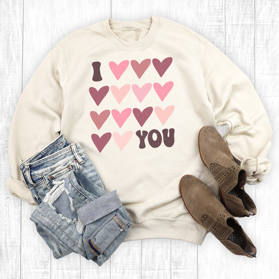 Valentine's Day I Love You Sweatshirt