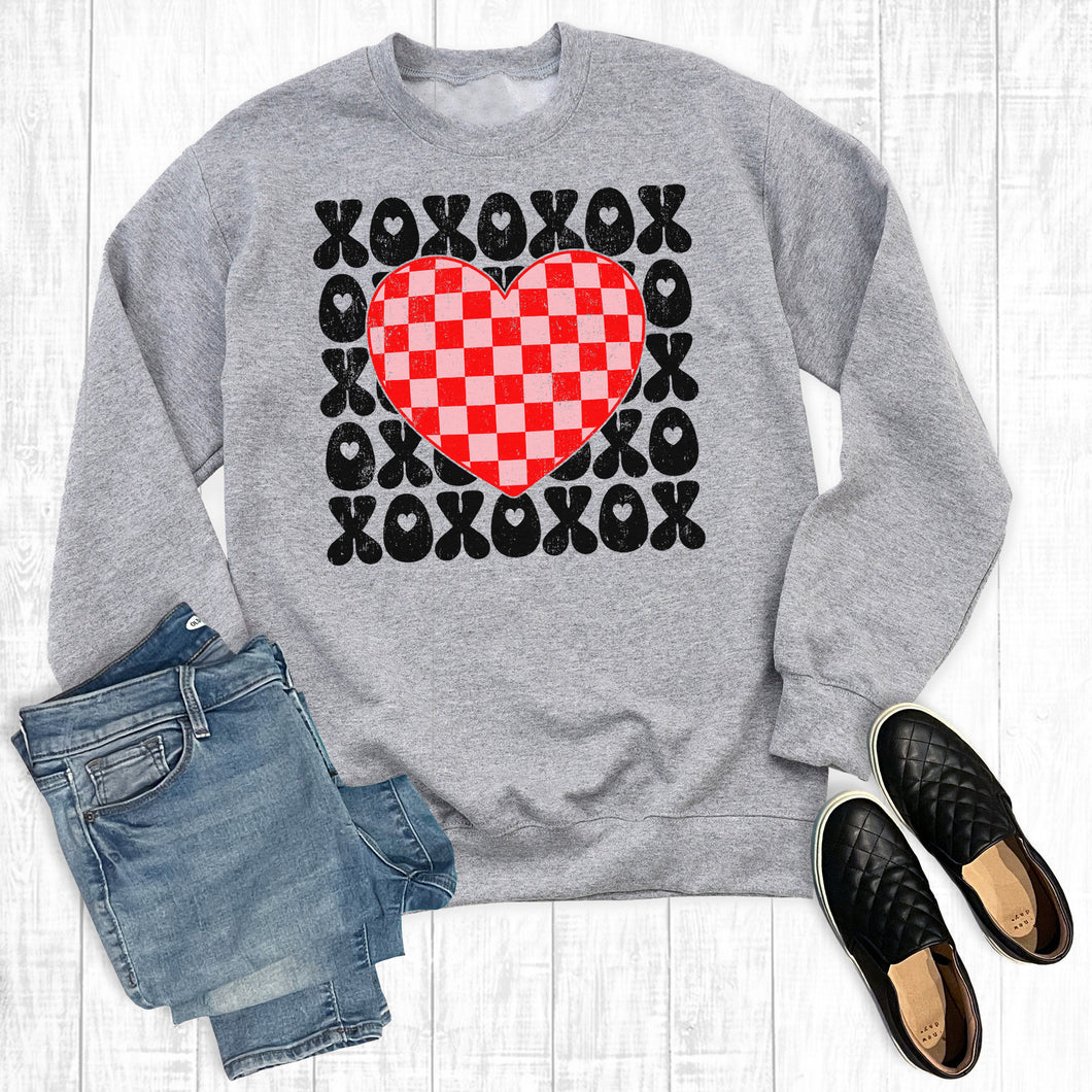 Valentine's Day Retro XOXO Sweatshirt