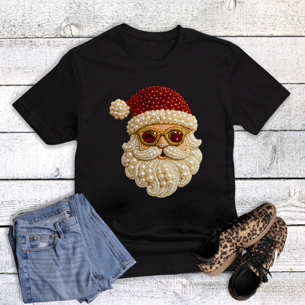 Vintage Pearl Santa with Shades