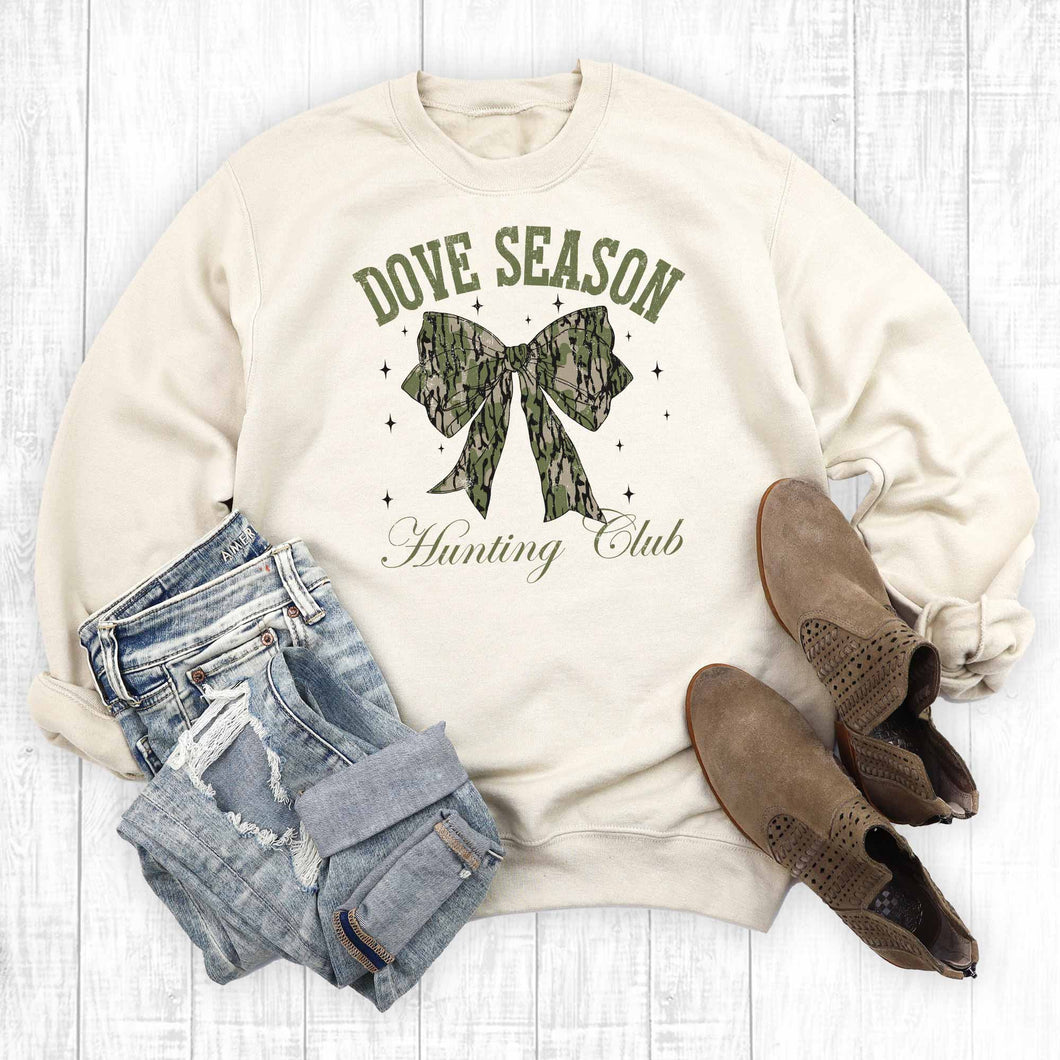 Western Coquette Dove Hunting Season Graphic Sweatshirt