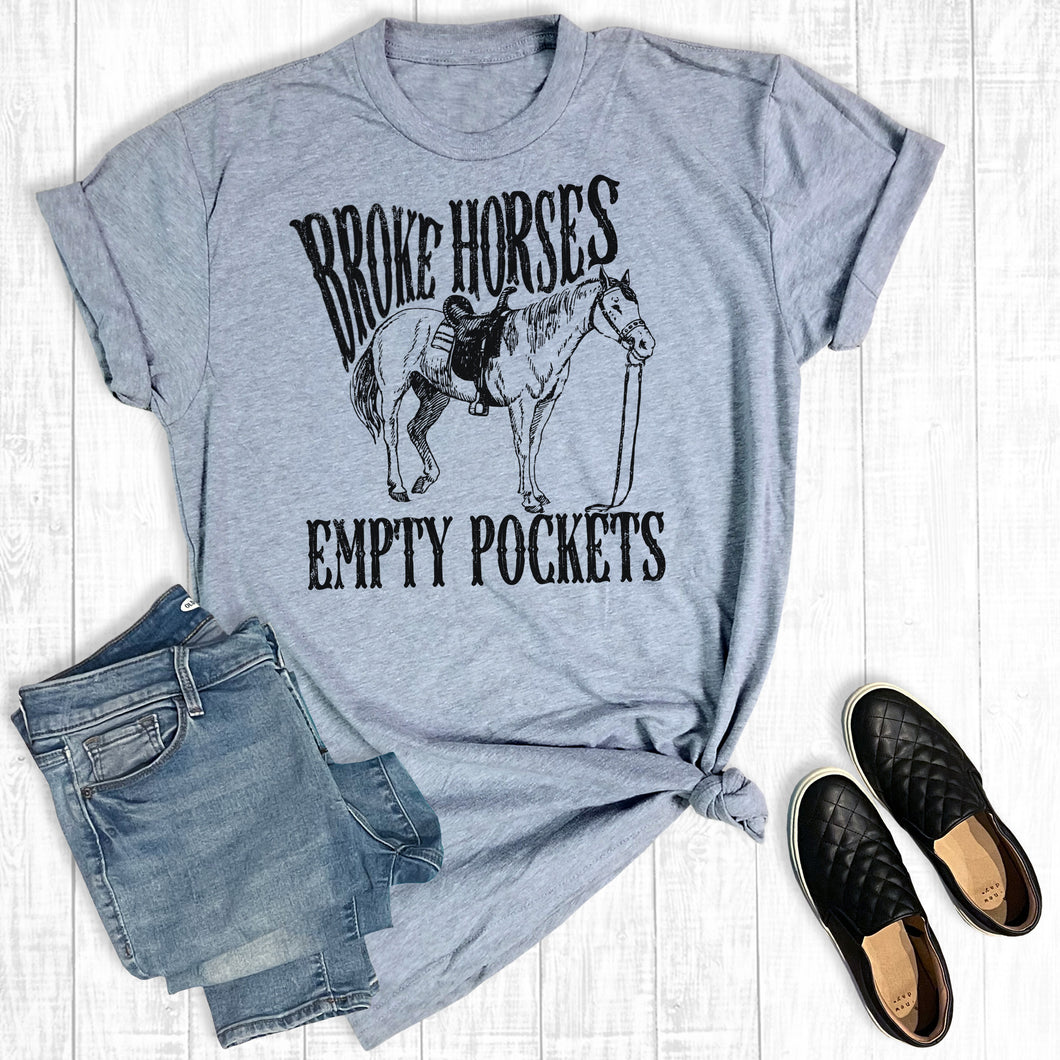 Western Broke Horses Empty Pockets