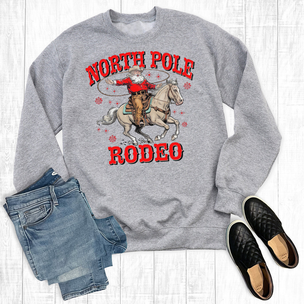 Western Christmas North Pole Rodeo Sweatshirt