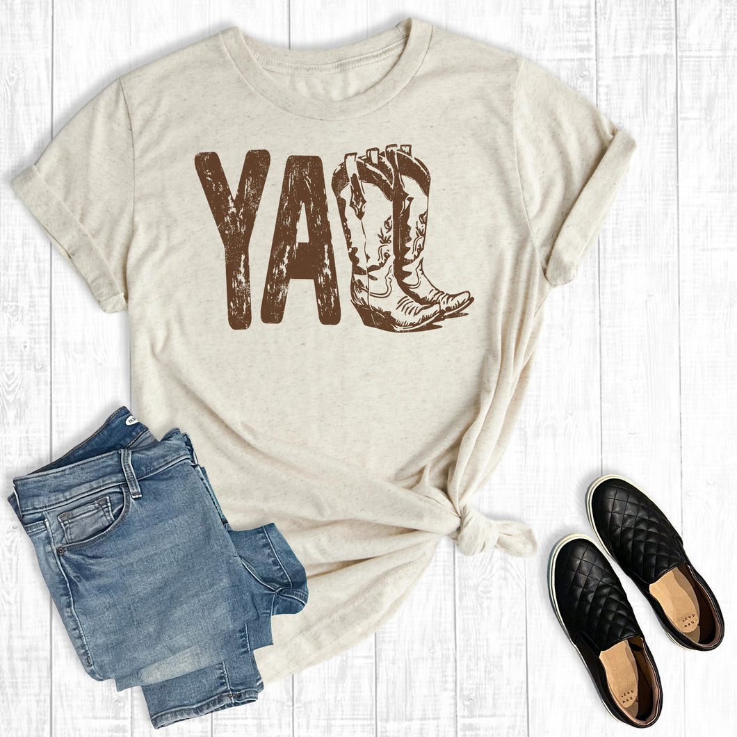 Western Cowgirl Y'all Boots