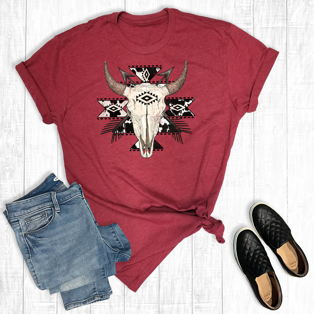 Western Cow Print Aztec