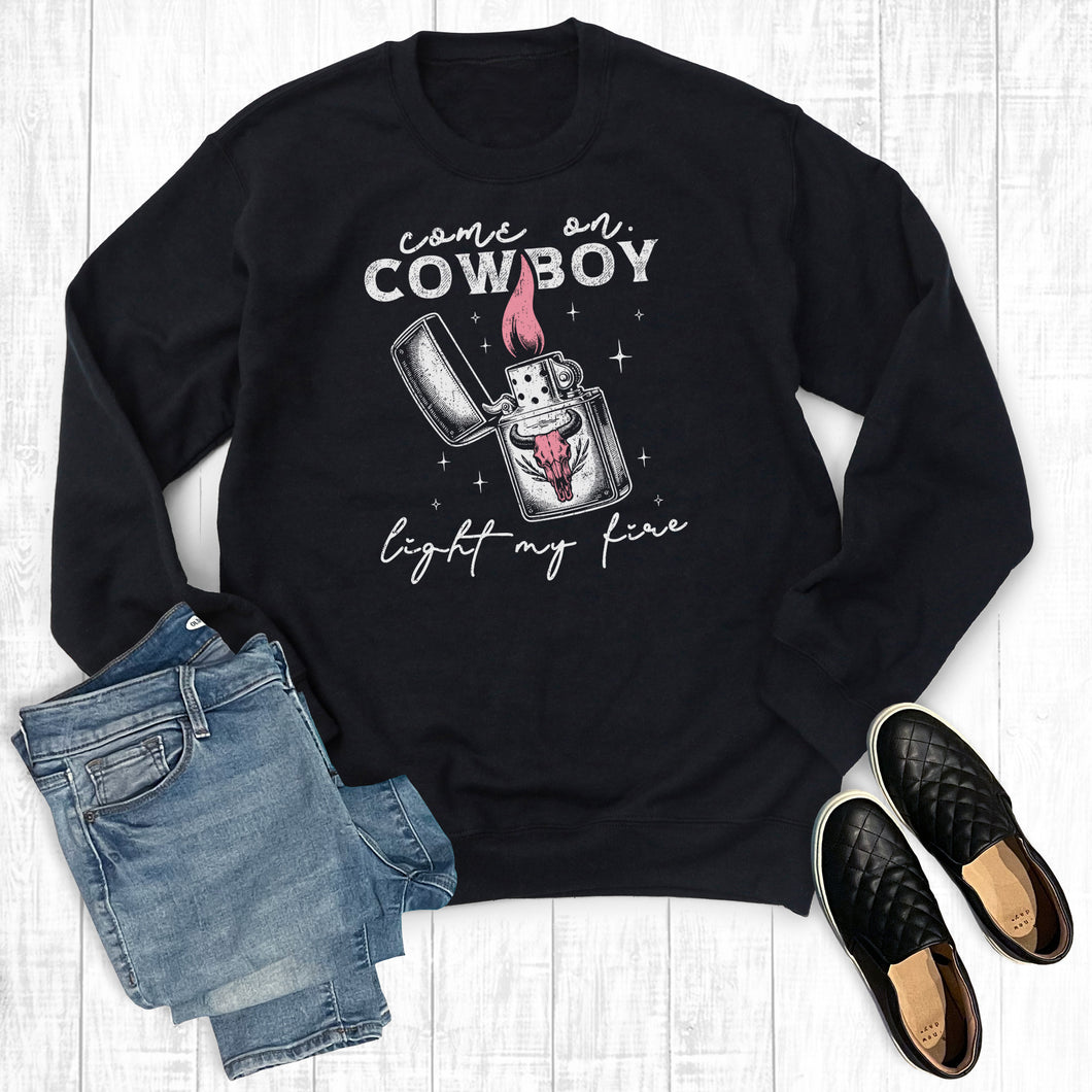 Western Cowboy Light My Fire Sweatshirt