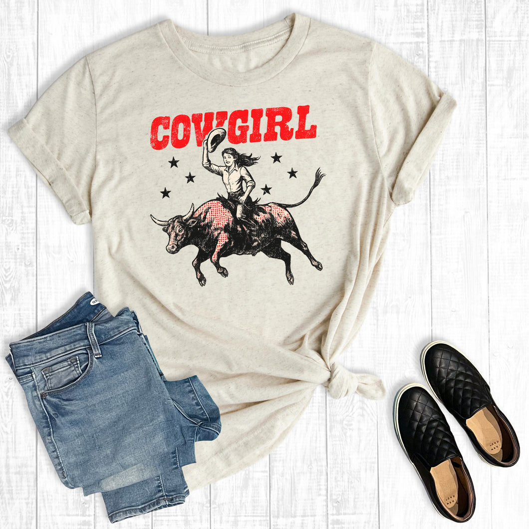 Western Cowgirl Bull Rider