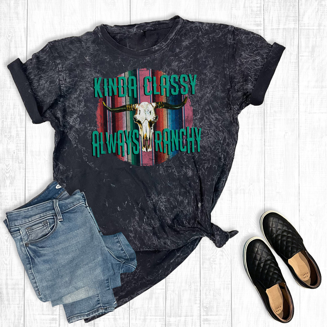 Western Kinda Classy Always Ranchy Mineral Wash