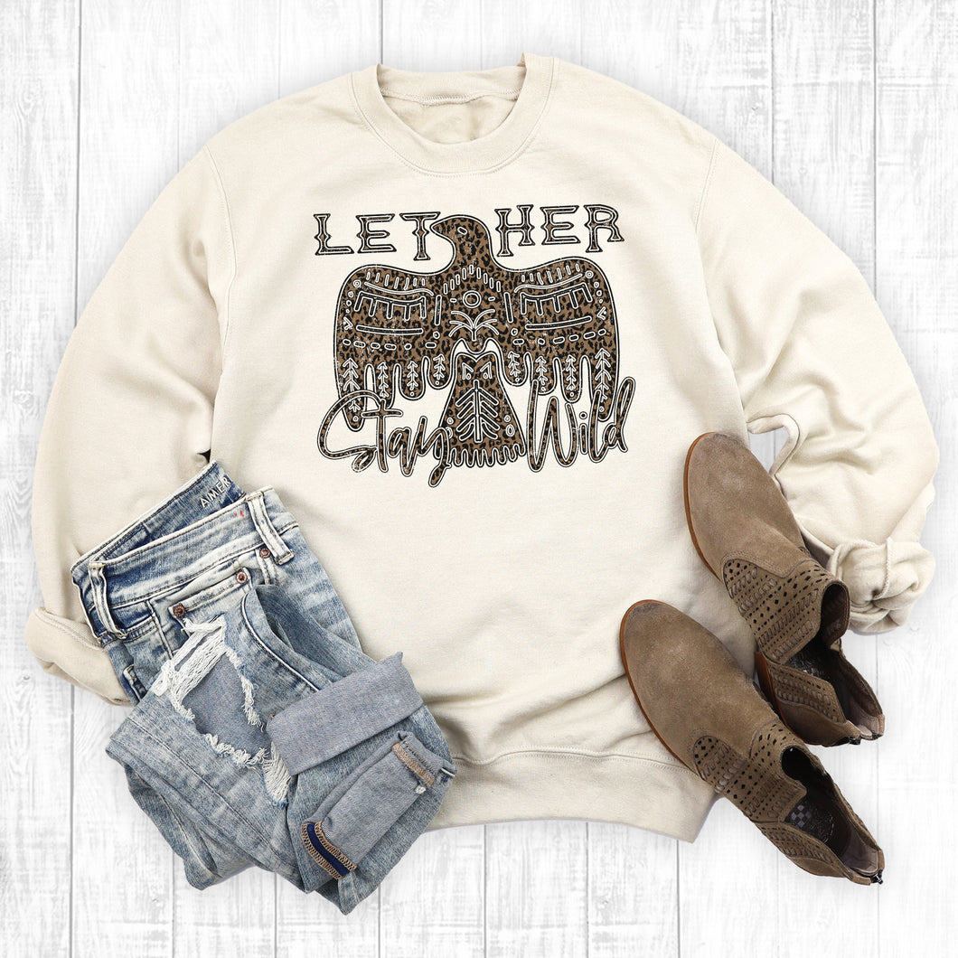 Western Leopard Let Her Stay Wild Sweatshirt