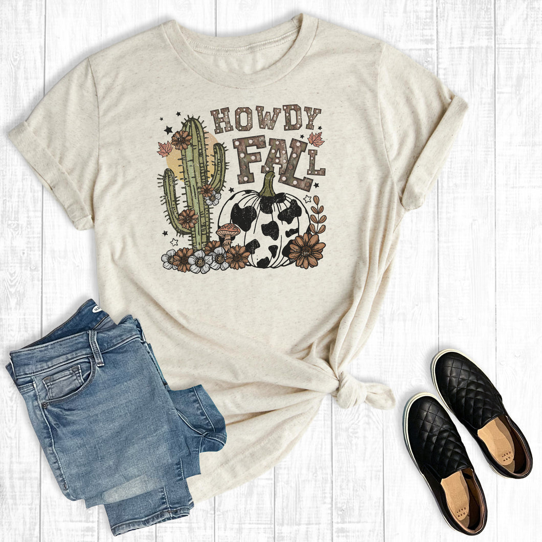 Western Cactus Pumpkin Howdy Fall