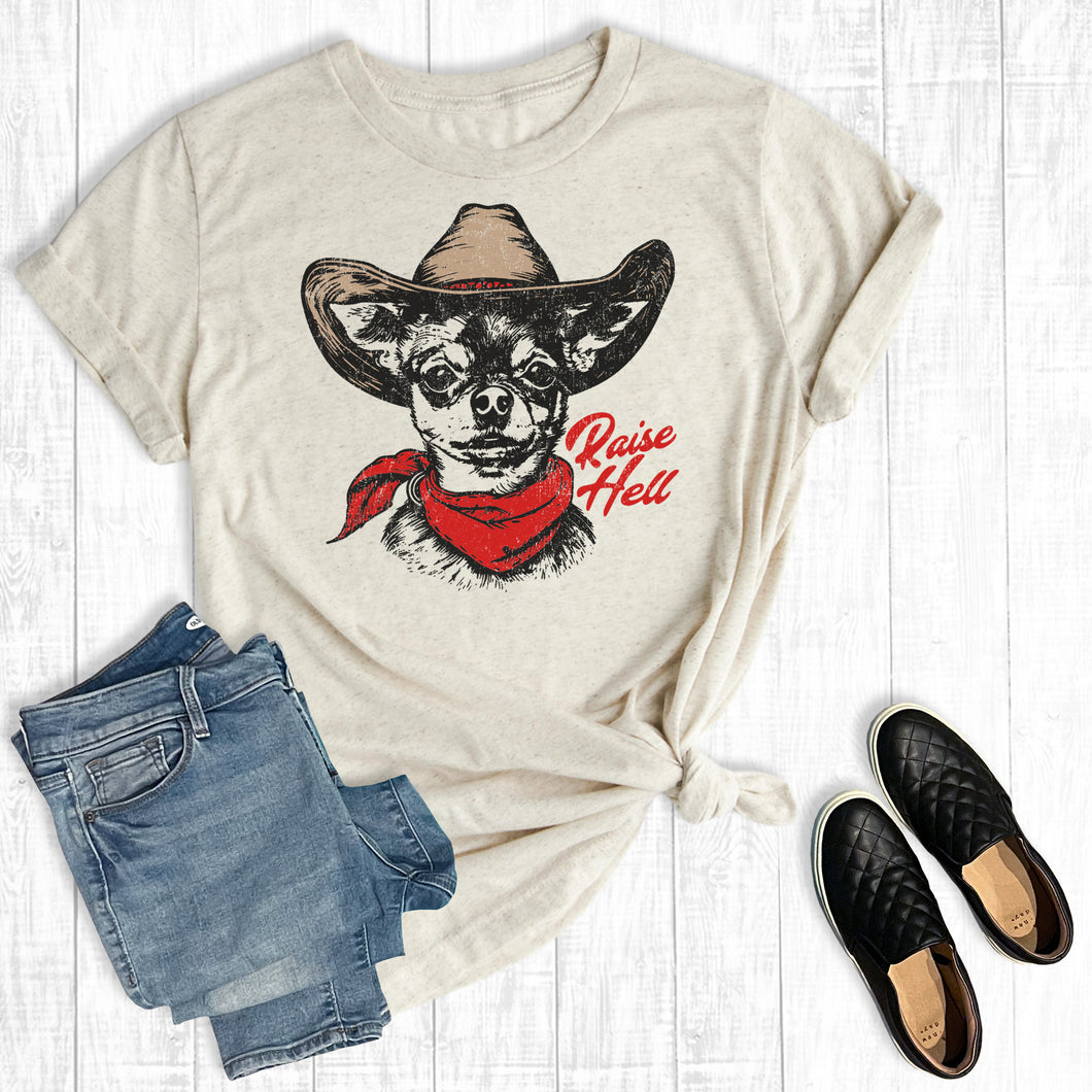 Western Raisin' Hell Cowboy Chihuahua