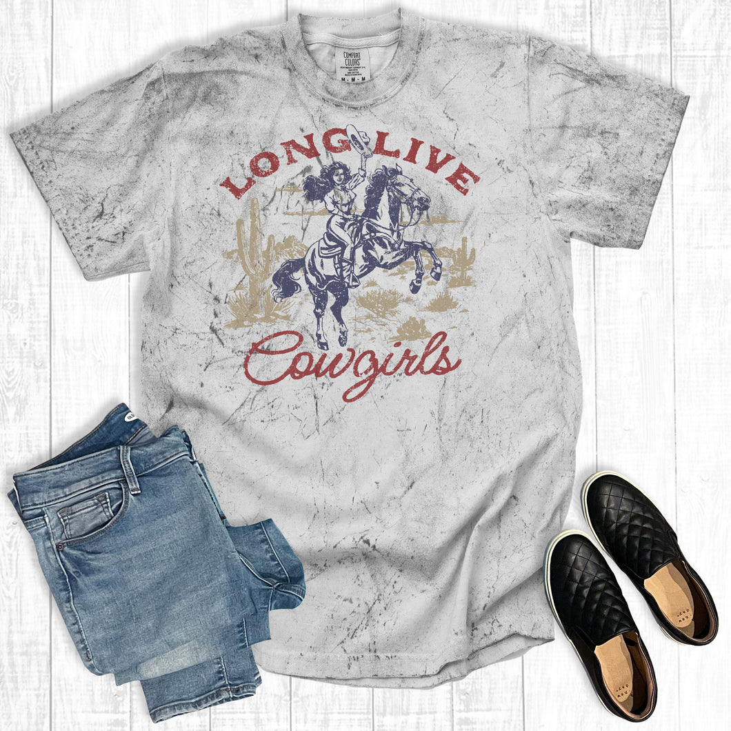 Western Retro Long Live Cowgirls Comfort Colors