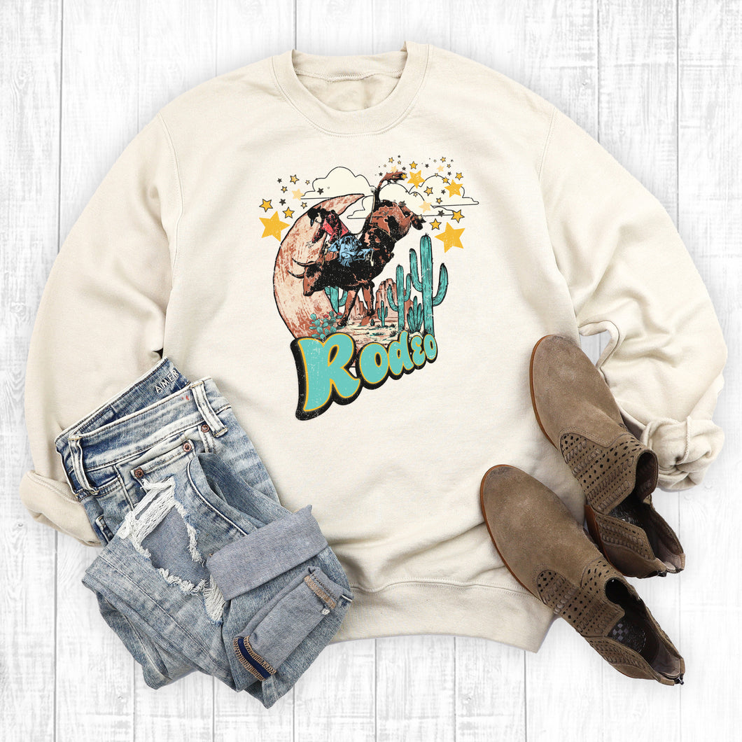 Western Rodeo Desert Moon Sweatshirt