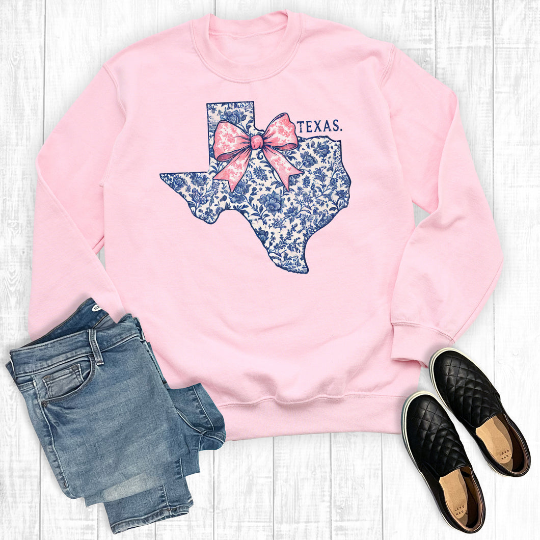 Western Texas Coquette Bow Sweatshirt