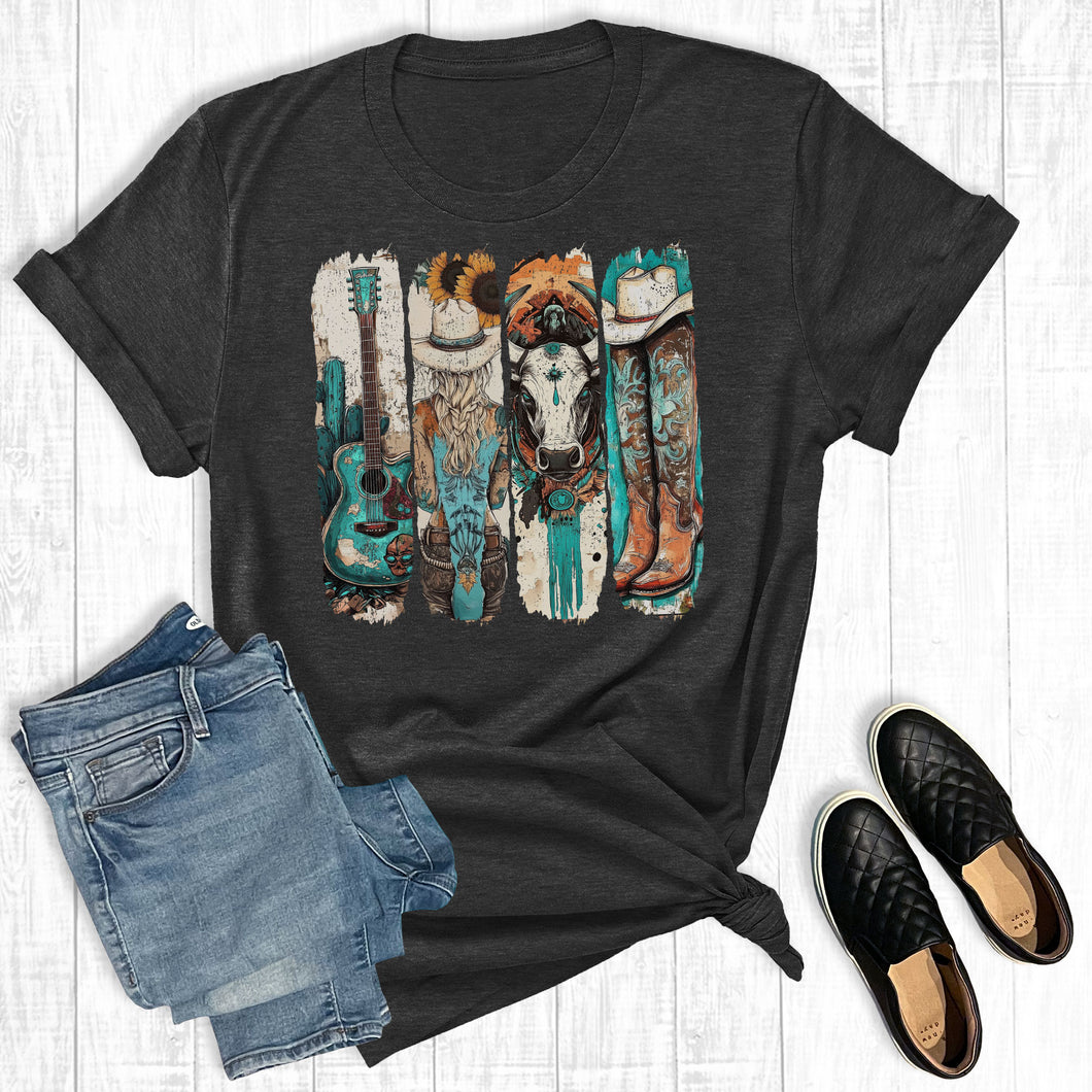 Western Turquoise Cowgirl