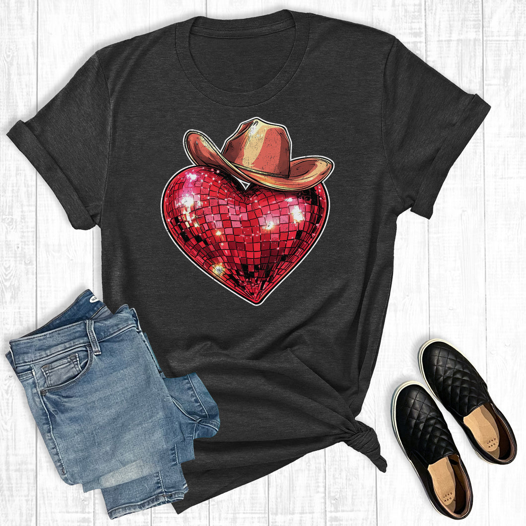 Western Valintine Disco Heart