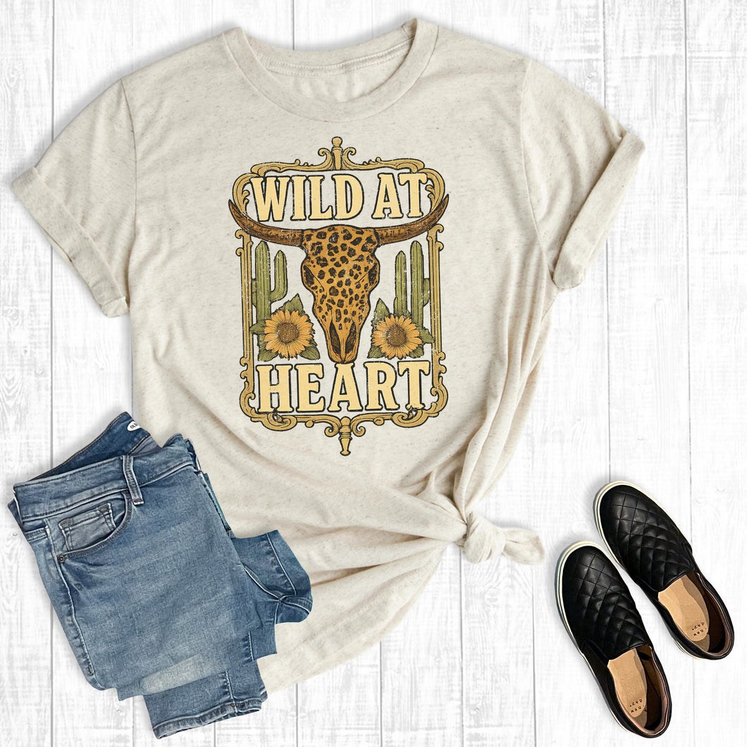Western Wild At Heart Leopard Cow Skull