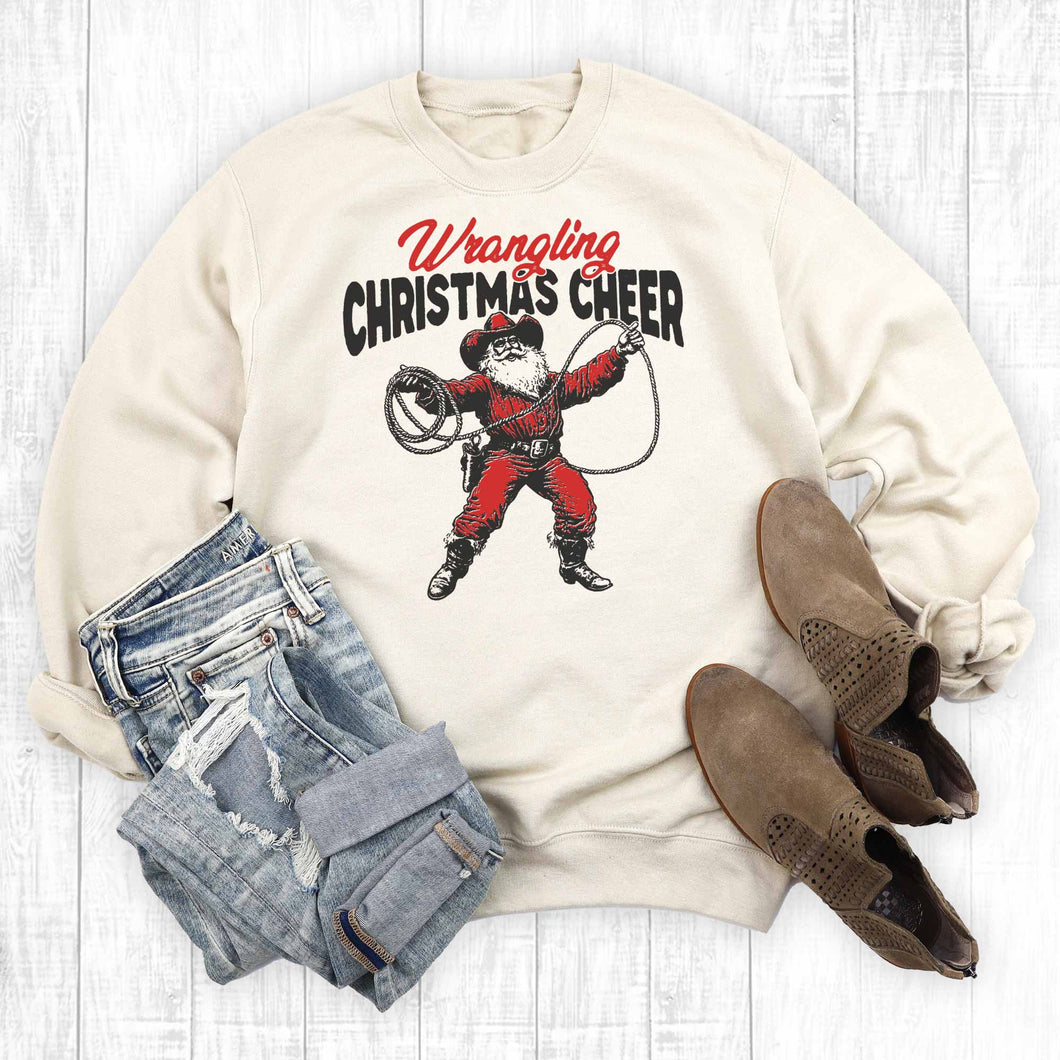 Western Wrangling Christmas Cheer Sweatshirt