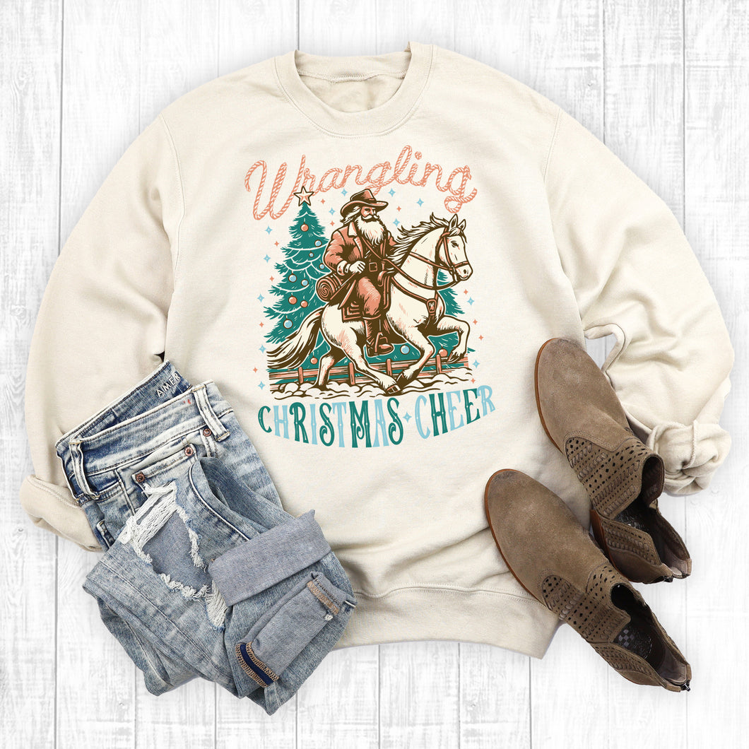 Western Wrangling Christmas Cheer Sweatshirt