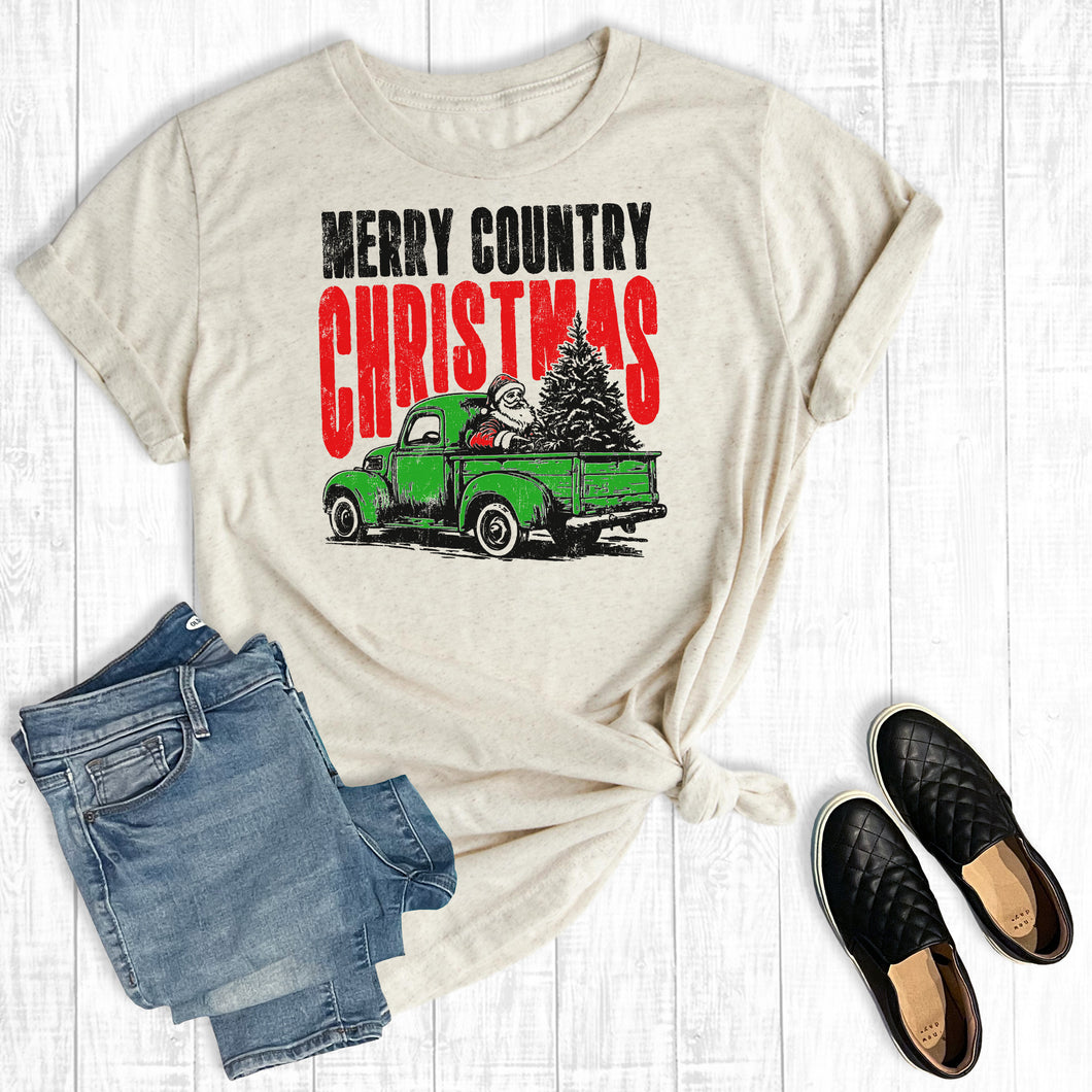 Western Merry Country Christmas Tree Truck