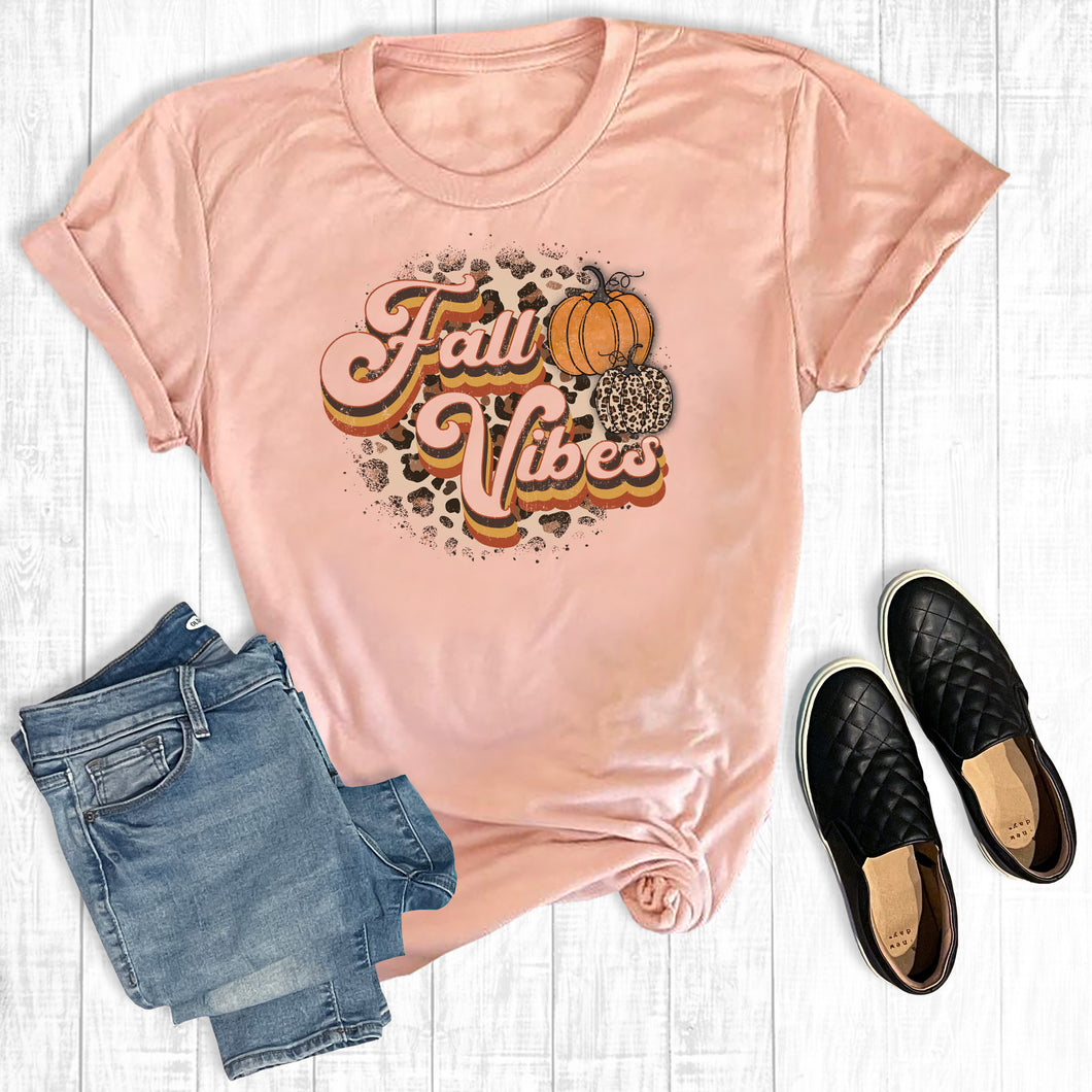 Fall Vibes Leopard Circle
