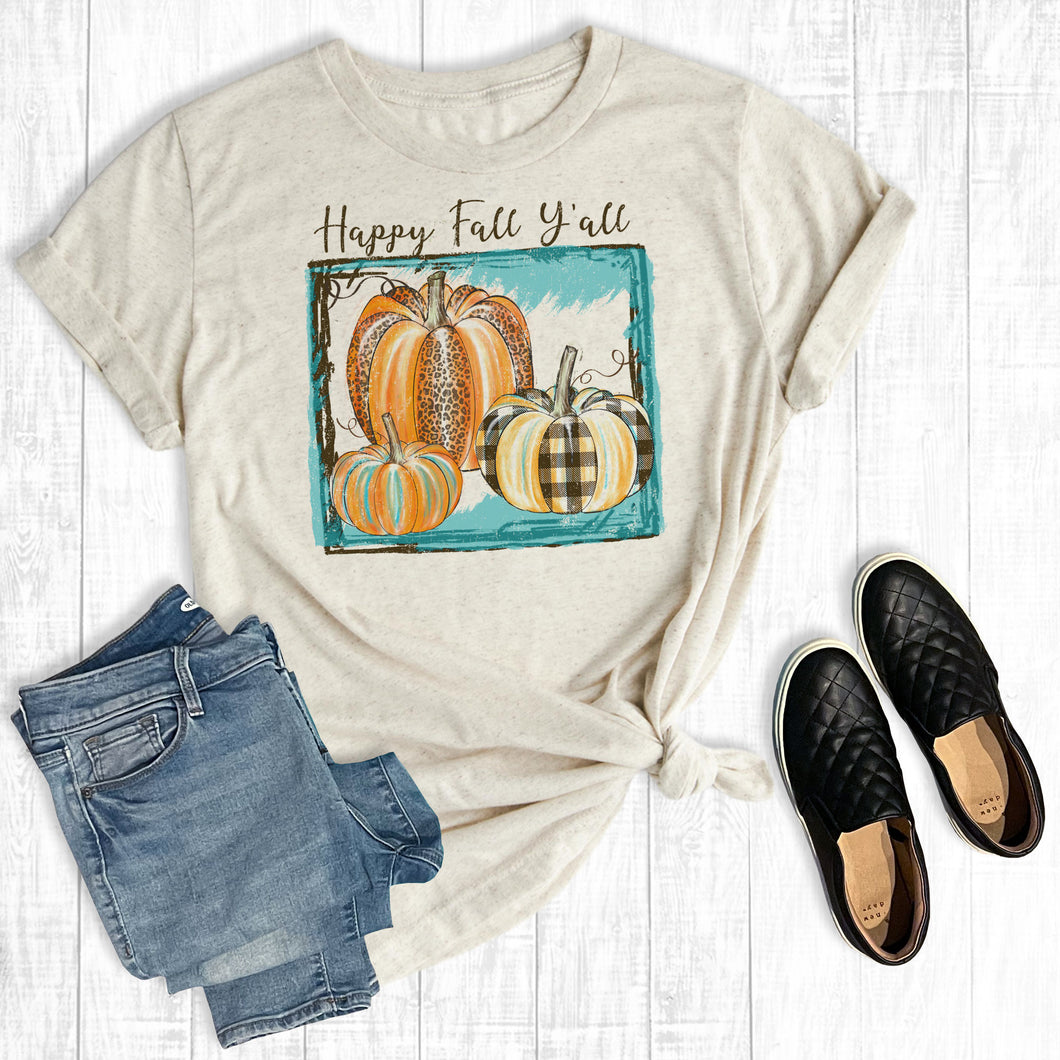 Happy Fall Y'all Pumpkin Frame