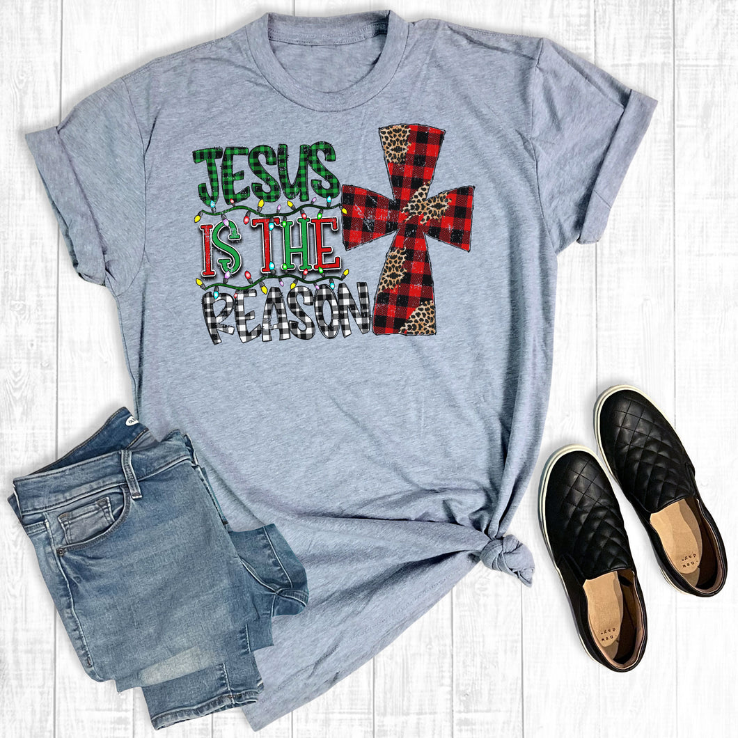 Jesus Is The Reason Plaid Leopard