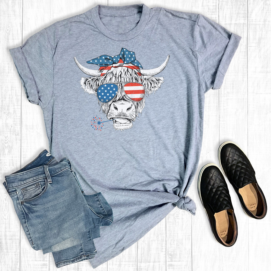July 4th Sunglasses Cow